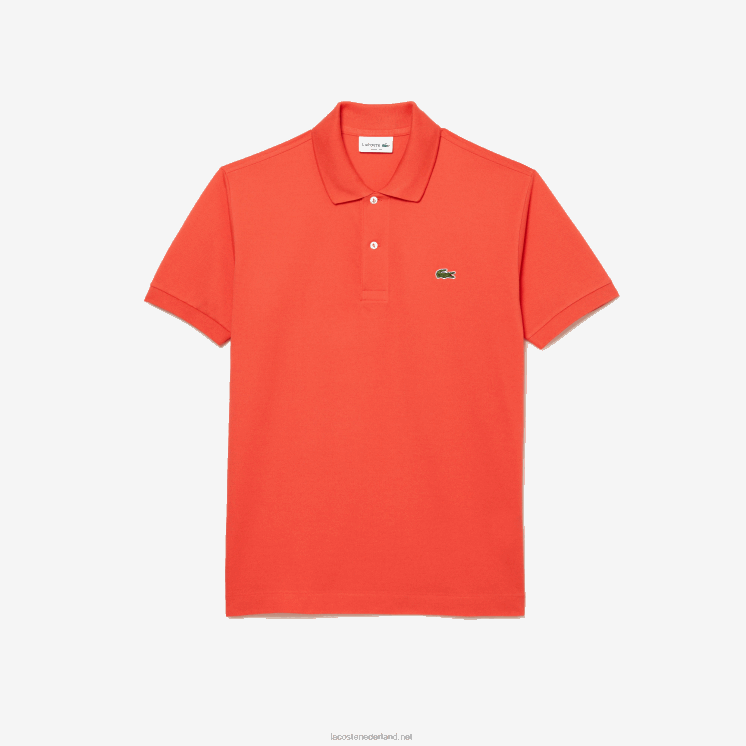 Lacoste originele l.12.12 polo 0828H221 oranje 02k Heren