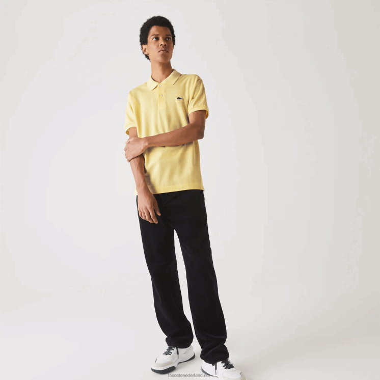 Lacoste originele l.12.12 polo 0828H241 geel 107 Heren