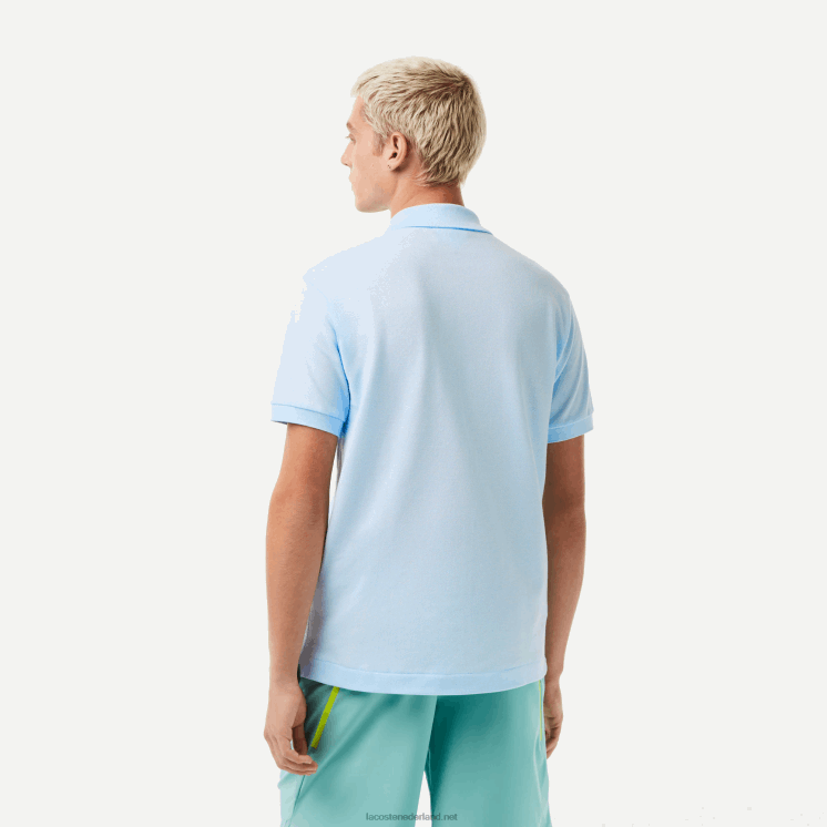 Lacoste originele l.12.12 polo 0828H61 lichtblauw t01 Heren