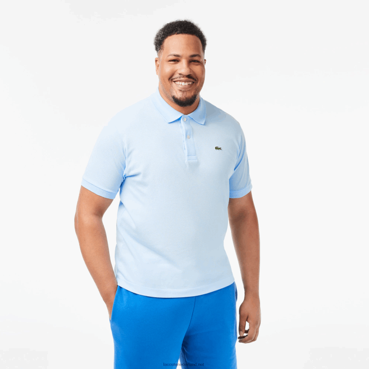 Lacoste originele l.12.12 polo 0828H61 lichtblauw t01 Heren