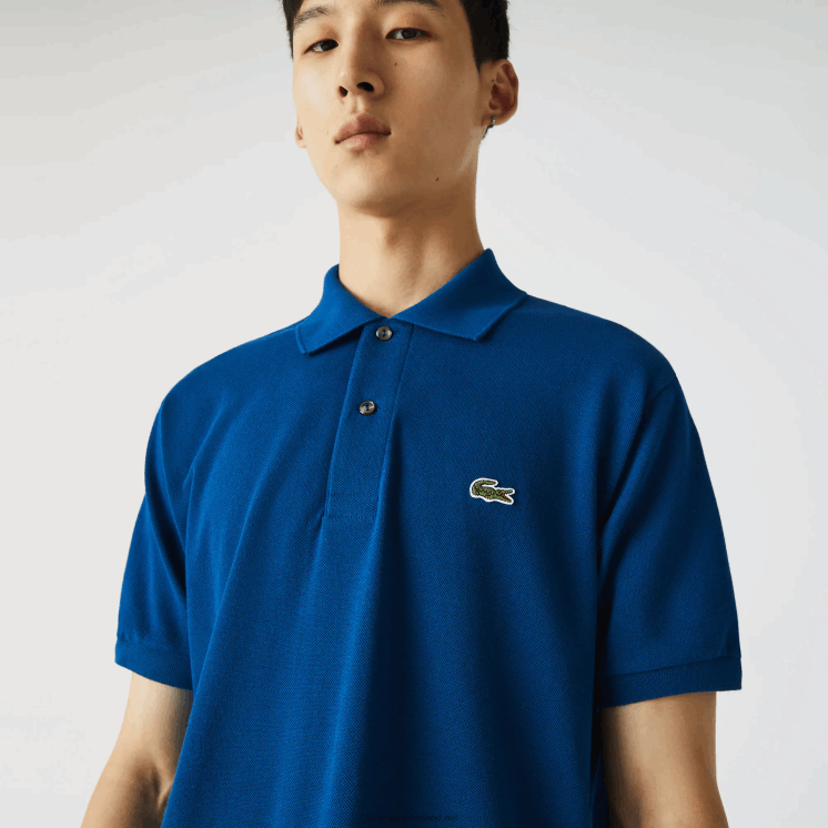 Lacoste originele l.12.12 polo 0828H642 blauw z1g Heren