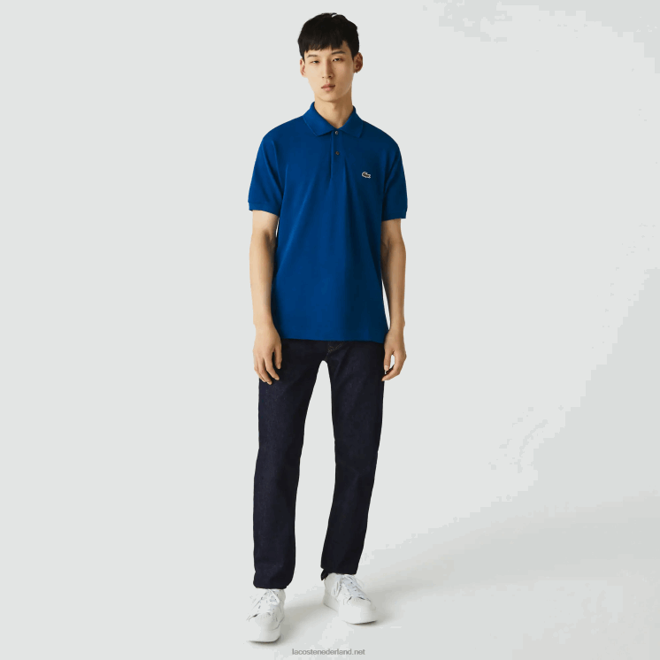 Lacoste originele l.12.12 polo 0828H642 blauw z1g Heren
