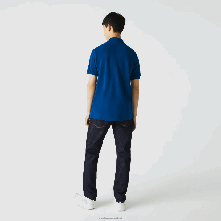 Lacoste originele l.12.12 polo 0828H642 blauw z1g Heren