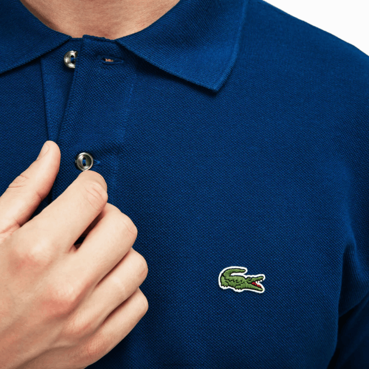 Lacoste originele l.12.12 polo 0828H642 blauw z1g Heren