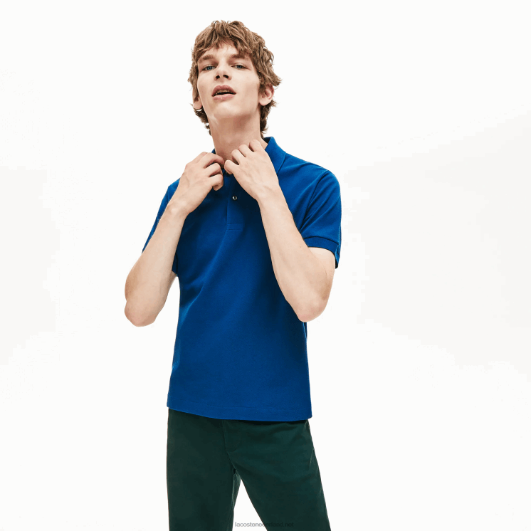 Lacoste originele l.12.12 polo 0828H642 blauw z1g Heren