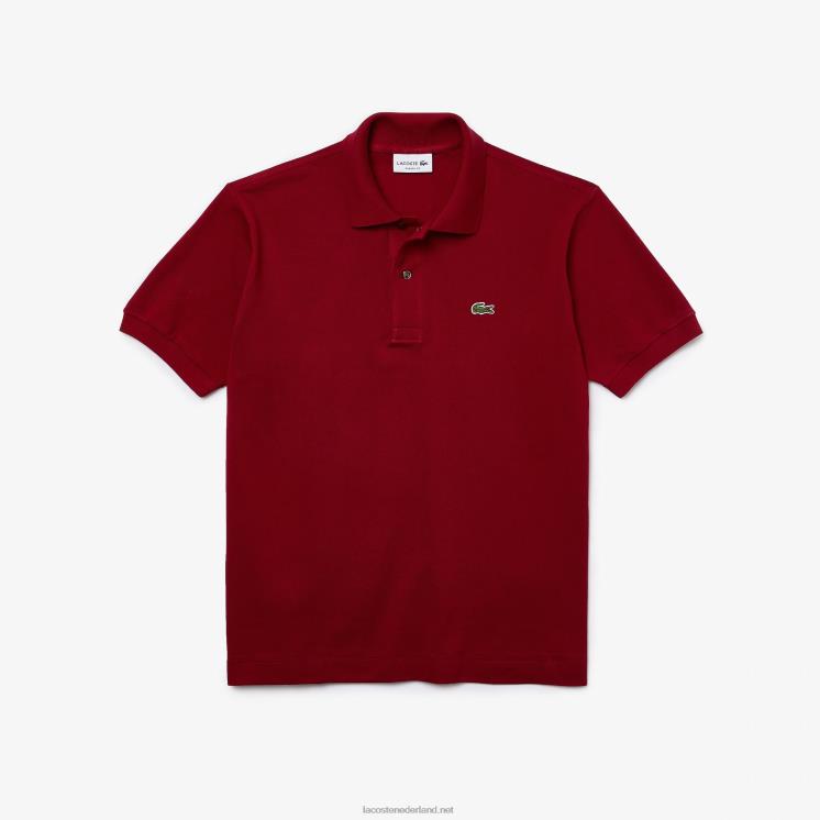 Lacoste originele l.12.12 polo 0828H656 bordeaux 476 Heren