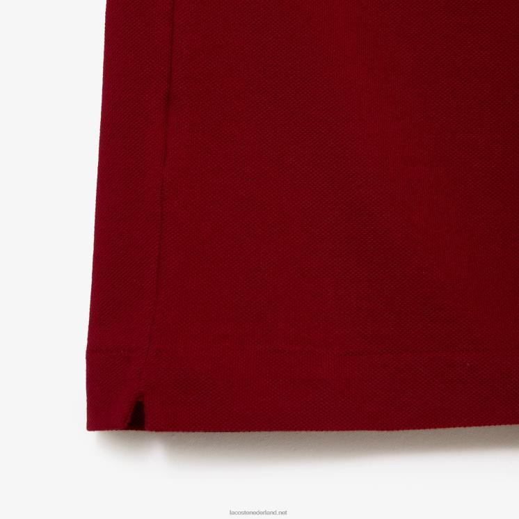 Lacoste originele l.12.12 polo 0828H656 bordeaux 476 Heren