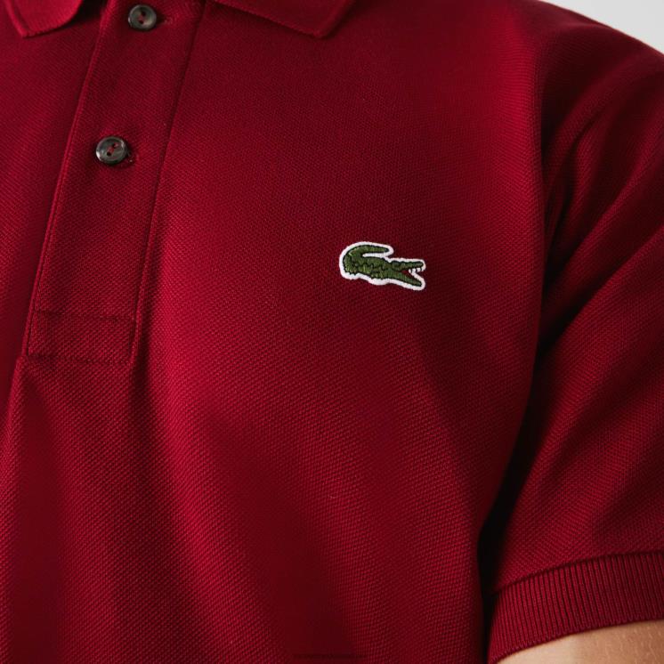 Lacoste originele l.12.12 polo 0828H656 bordeaux 476 Heren