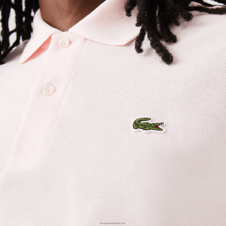 Lacoste originele l.12.12 polo 0828H703 lichtroze t03 Heren