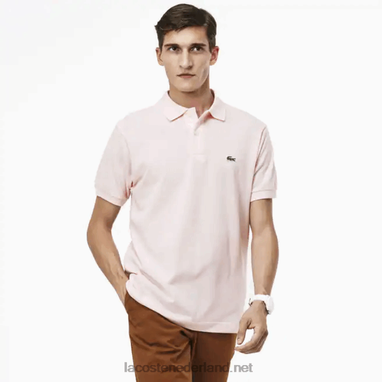 Lacoste originele l.12.12 polo 0828H703 lichtroze t03 Heren