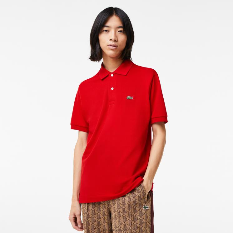Lacoste originele l.12.12 polo 0828H775 rood 240 Heren