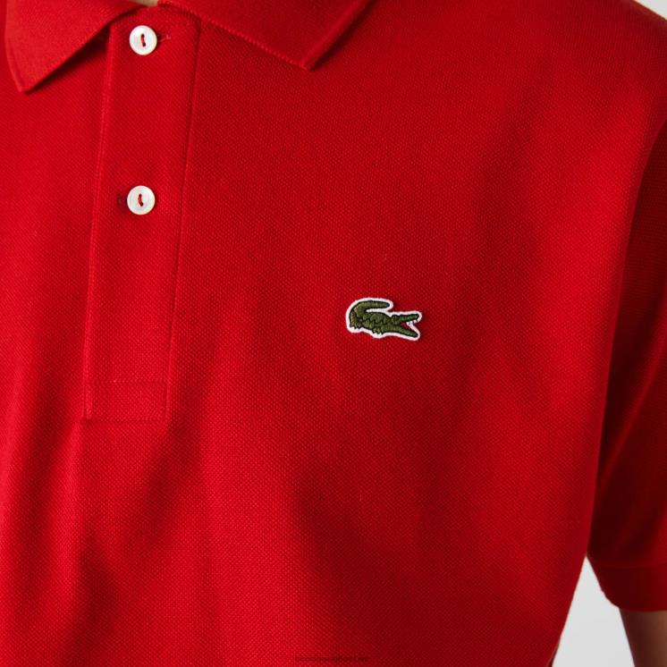 Lacoste originele l.12.12 polo 0828H775 rood 240 Heren