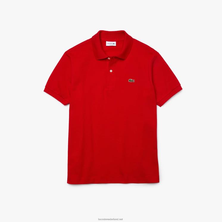 Lacoste originele l.12.12 polo 0828H775 rood 240 Heren
