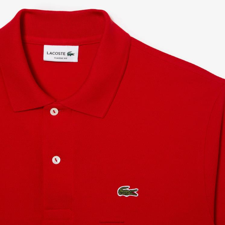 Lacoste originele l.12.12 polo 0828H775 rood 240 Heren