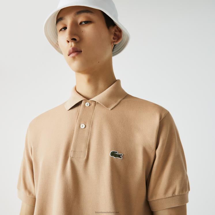 Lacoste originele l.12.12 polo 0828H830 beige 02s Heren