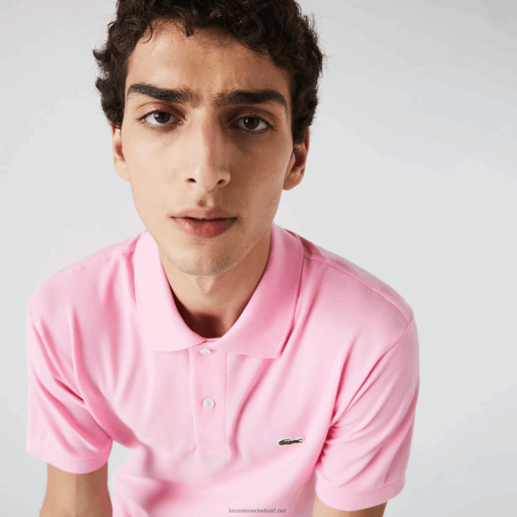 Lacoste originele l.12.12 polo 0828H851 roze 6us Heren