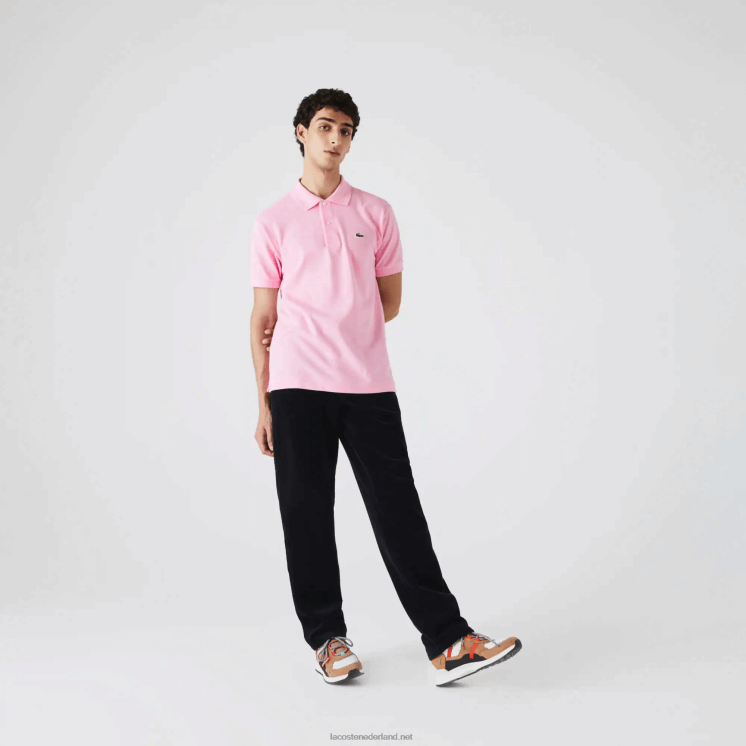 Lacoste originele l.12.12 polo 0828H851 roze 6us Heren