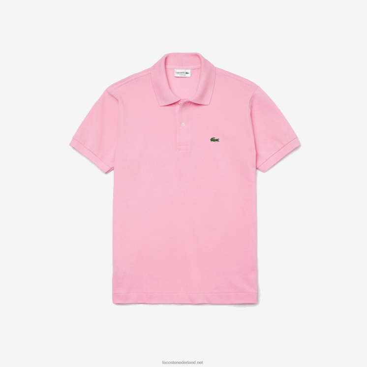 Lacoste originele l.12.12 polo 0828H851 roze 6us Heren