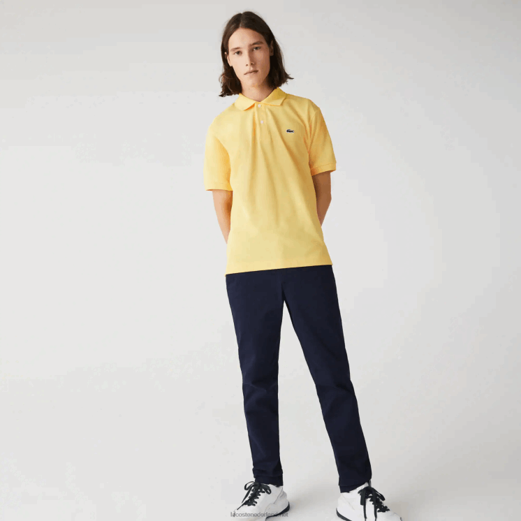 Lacoste originele l.12.12 polo 0828H870 gele z0a Heren