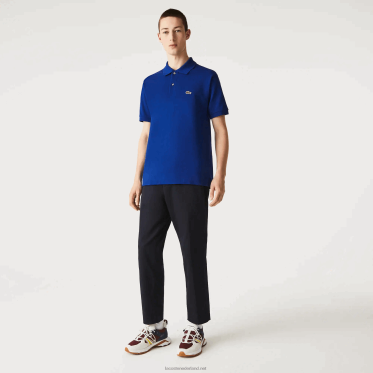 Lacoste originele l.12.12 polo 0828H875 blauwe bdm Heren