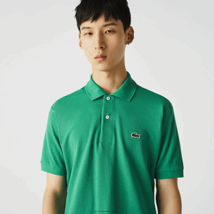 Lacoste originele l.12.12 polo 0828H884 groene lm Heren