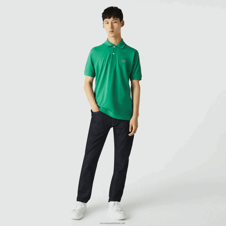 Lacoste originele l.12.12 polo 0828H884 groene lm Heren