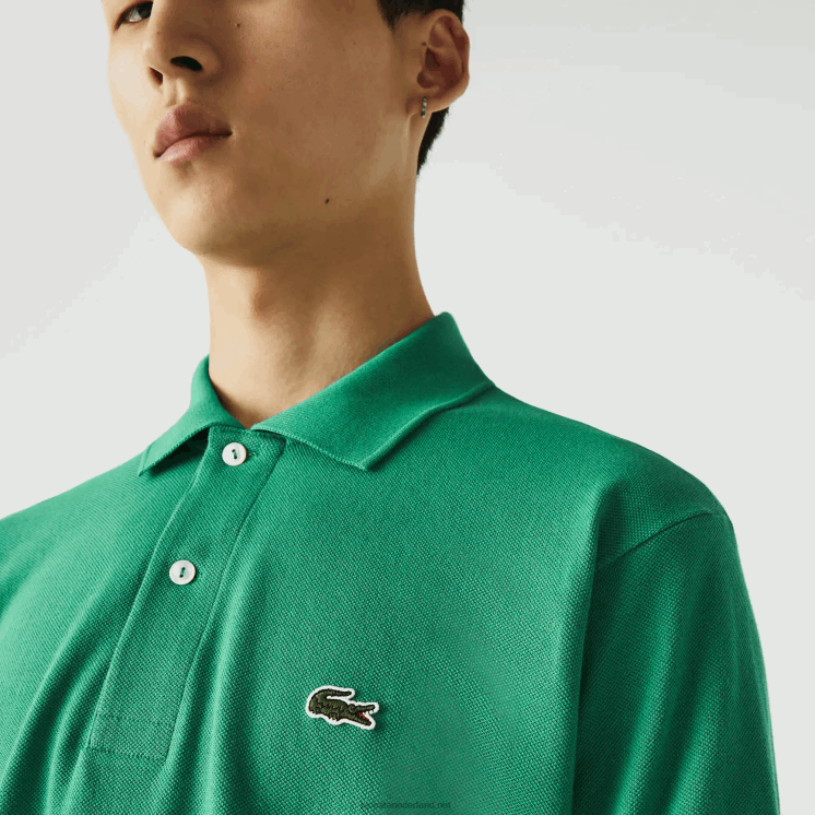 Lacoste originele l.12.12 polo 0828H884 groene lm Heren