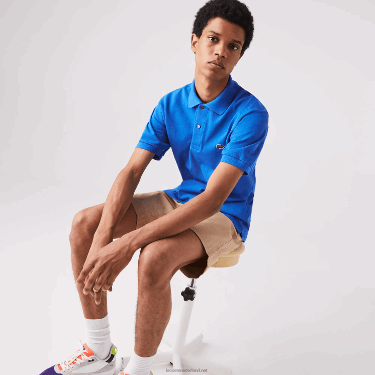 Lacoste originele l.12.12 polo 0828H894 blauwe qpt Heren