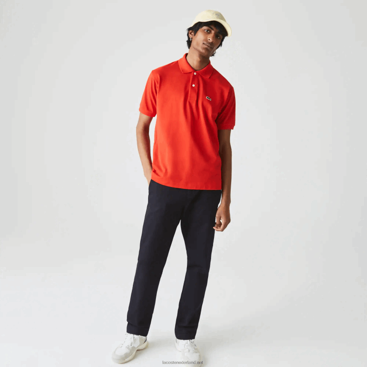 Lacoste originele l.12.12 polo 0828H905 rode f8m Heren