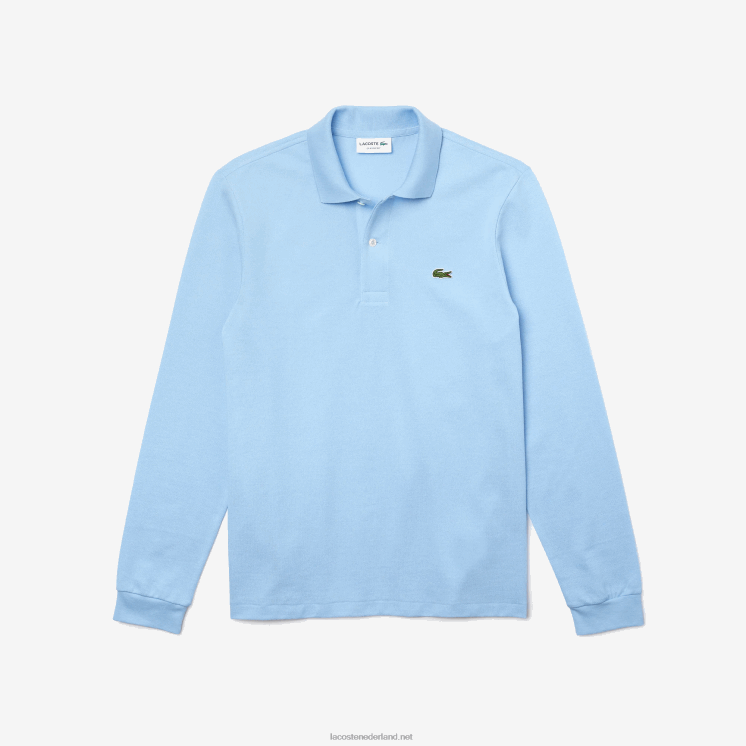 Lacoste originele l.12.12 polo met lange mouwen 0828H643 blauwe hbp Heren