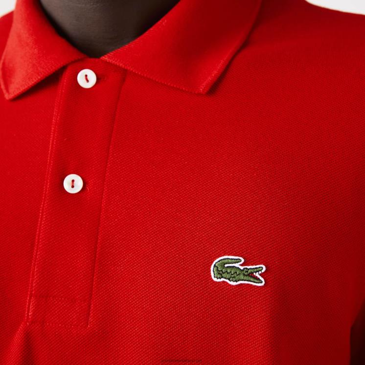 Lacoste originele l.12.12 polo met lange mouwen 0828H727 rood 240 Heren