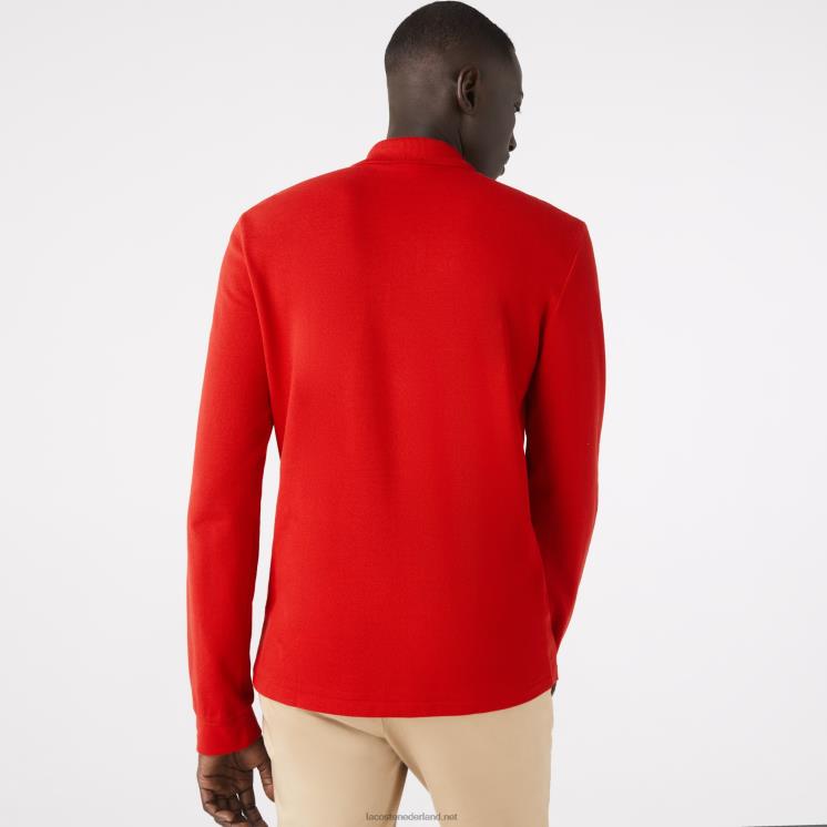 Lacoste originele l.12.12 polo met lange mouwen 0828H727 rood 240 Heren
