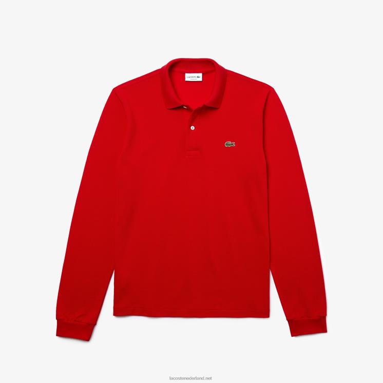 Lacoste originele l.12.12 polo met lange mouwen 0828H727 rood 240 Heren