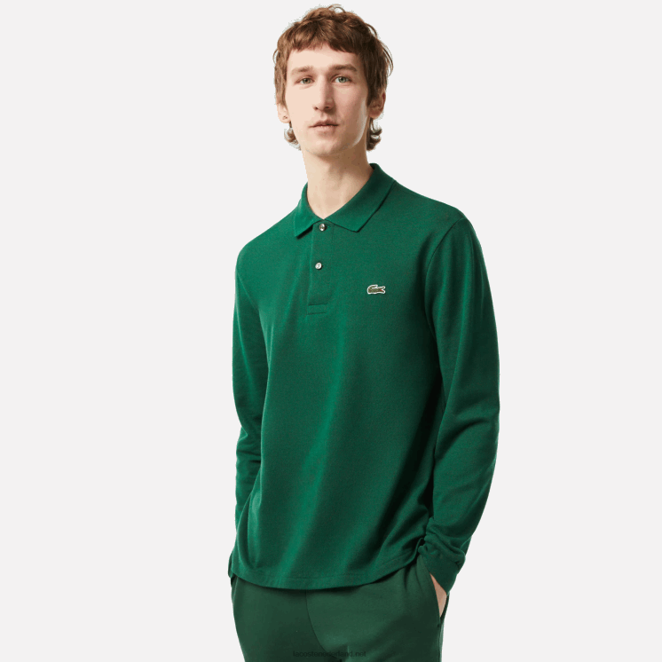 Lacoste originele l.12.12 polo met lange mouwen 0828H746 groen 132 Heren