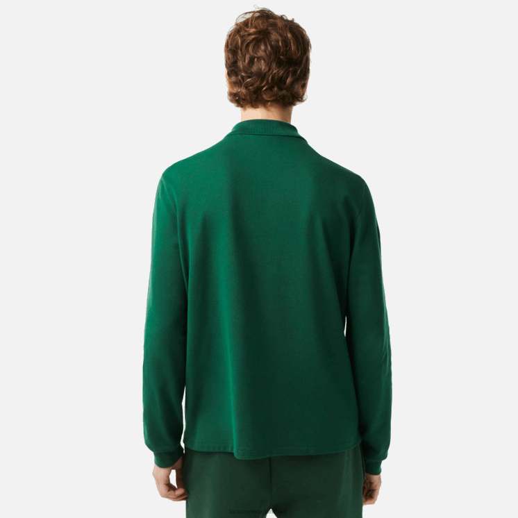 Lacoste originele l.12.12 polo met lange mouwen 0828H746 groen 132 Heren
