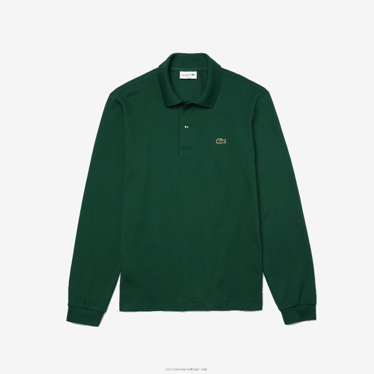 Lacoste originele l.12.12 polo met lange mouwen 0828H746 groen 132 Heren