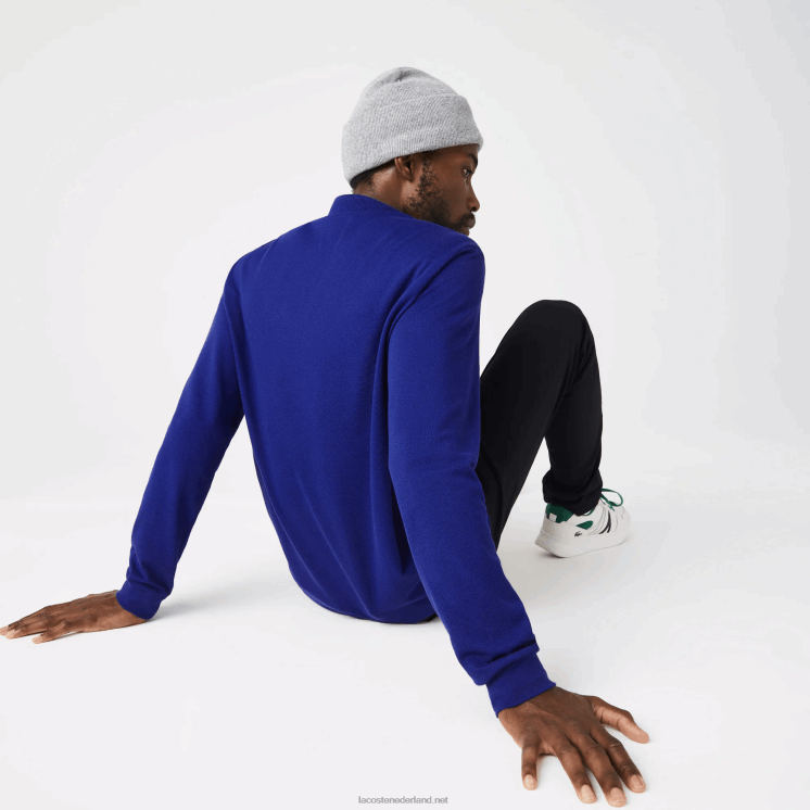 Lacoste originele l.12.12 polo met lange mouwen 0828H864 blauwe bdm Heren
