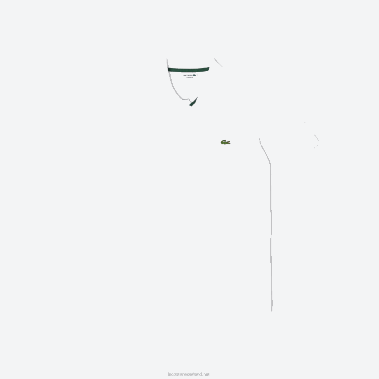 Lacoste originele l.12.12 polo met zwaar katoenen piqué 0828H249 wit 001 Heren