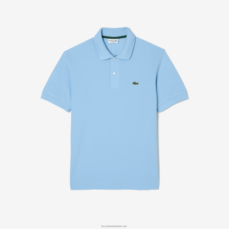Lacoste originele l.12.12 polo met zwaar katoenen piqué 0828H251 blauwe hbp Heren