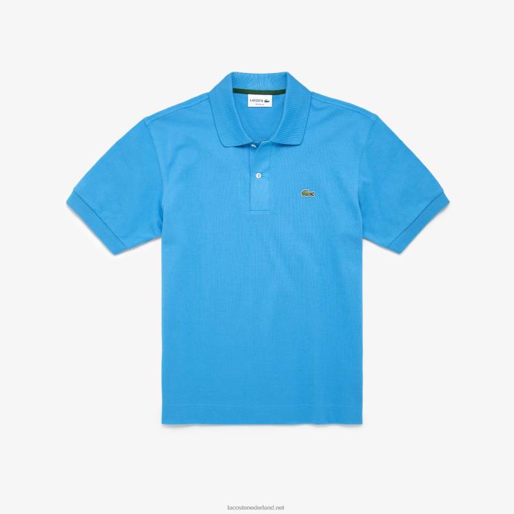 Lacoste originele l.12.12 polo met zwaar katoenen piqué 0828H768 blauw 4xa Heren