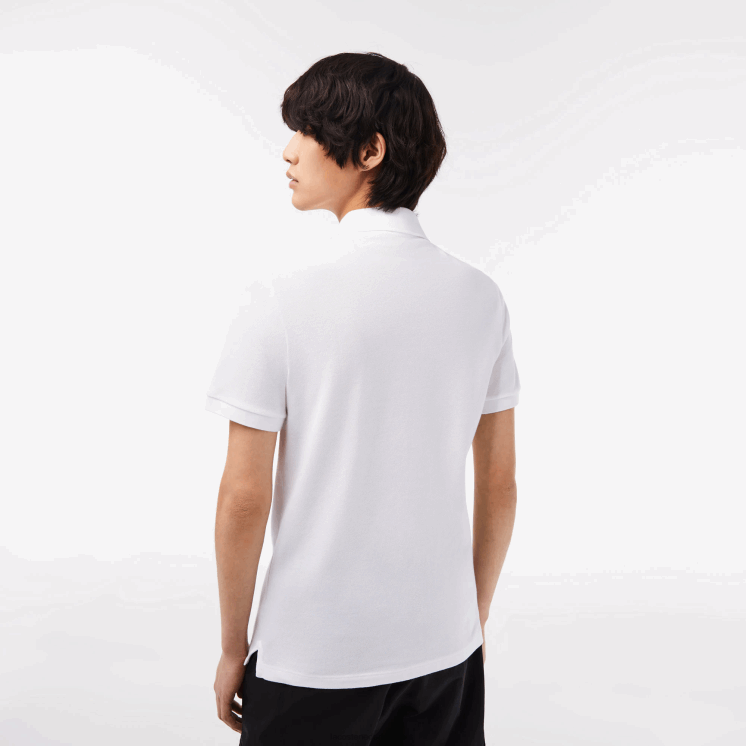 Lacoste originele l.12.12 slim fit polo 0828H158 wit 001 Heren