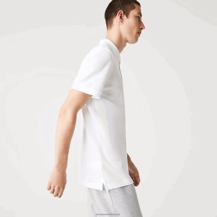 Lacoste originele l.12.12 slim fit polo 0828H158 wit 001 Heren