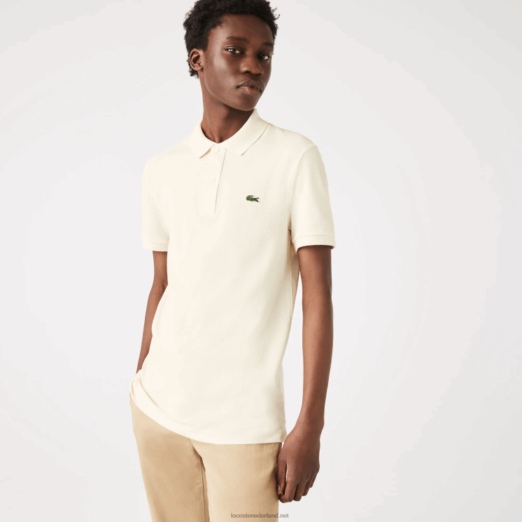 Lacoste originele l.12.12 slim fit polo 0828H159 witte xfj Heren