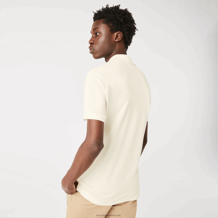 Lacoste originele l.12.12 slim fit polo 0828H159 witte xfj Heren
