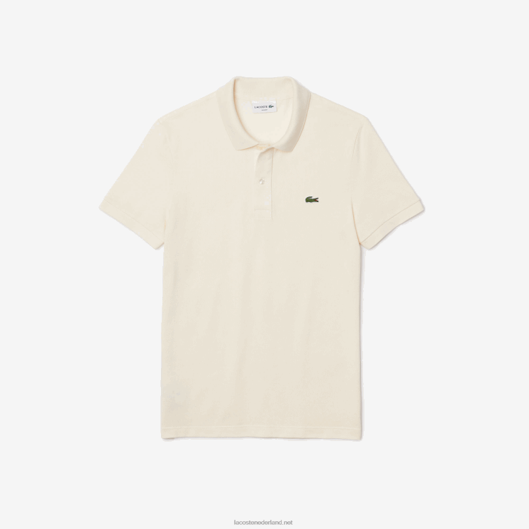 Lacoste originele l.12.12 slim fit polo 0828H159 witte xfj Heren
