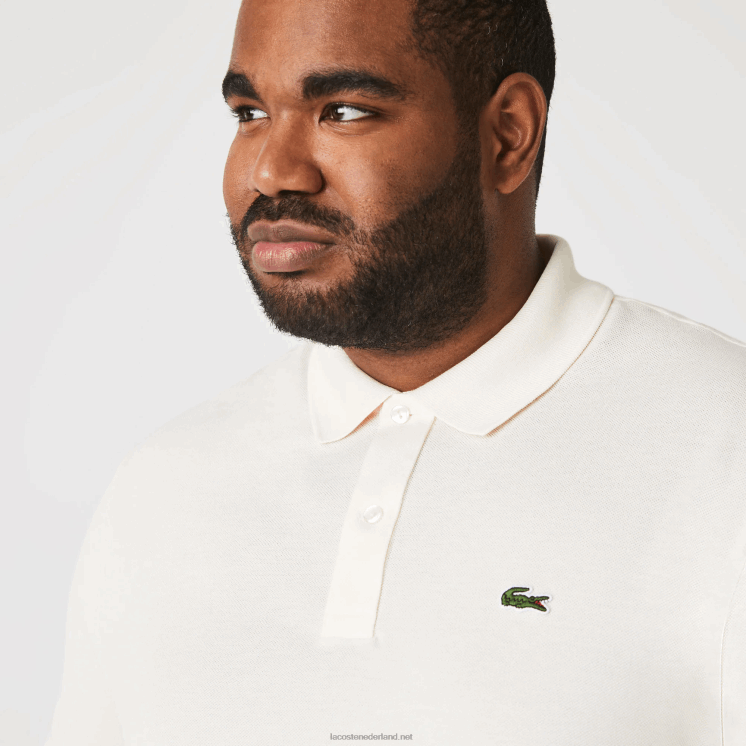 Lacoste originele l.12.12 slim fit polo 0828H159 witte xfj Heren