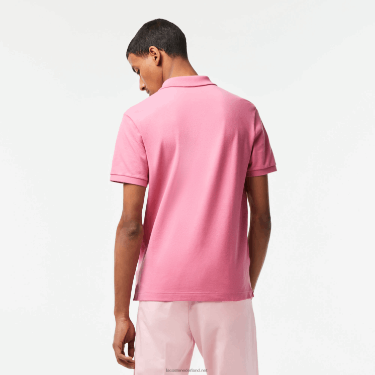 Lacoste originele l.12.12 slim fit polo 0828H190 roze 2r3 Heren