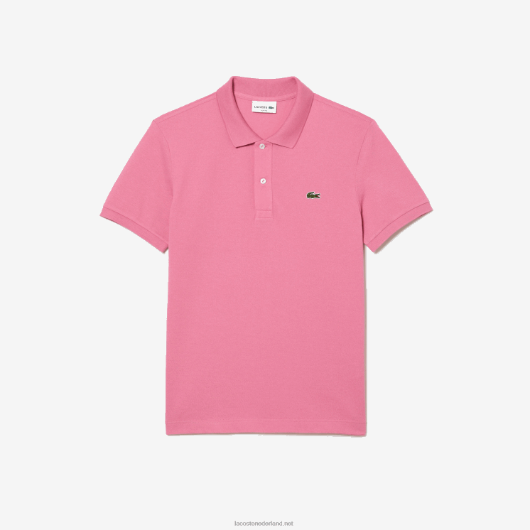 Lacoste originele l.12.12 slim fit polo 0828H190 roze 2r3 Heren