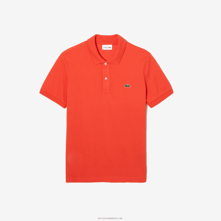 Lacoste originele l.12.12 slim fit polo 0828H200 oranje 02k Heren