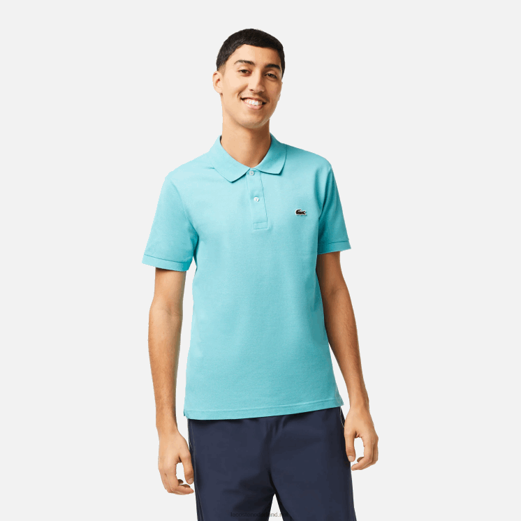 Lacoste originele l.12.12 slim fit polo 0828H201 turkoois bijv Heren